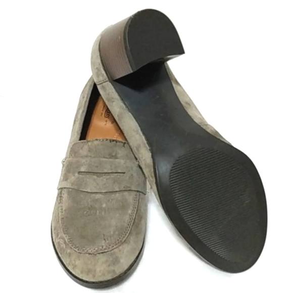 G.H. BASS CO. GRAY SUEDE OXFORD PUMPS SIZE 7.5 - Picture 6 of 12